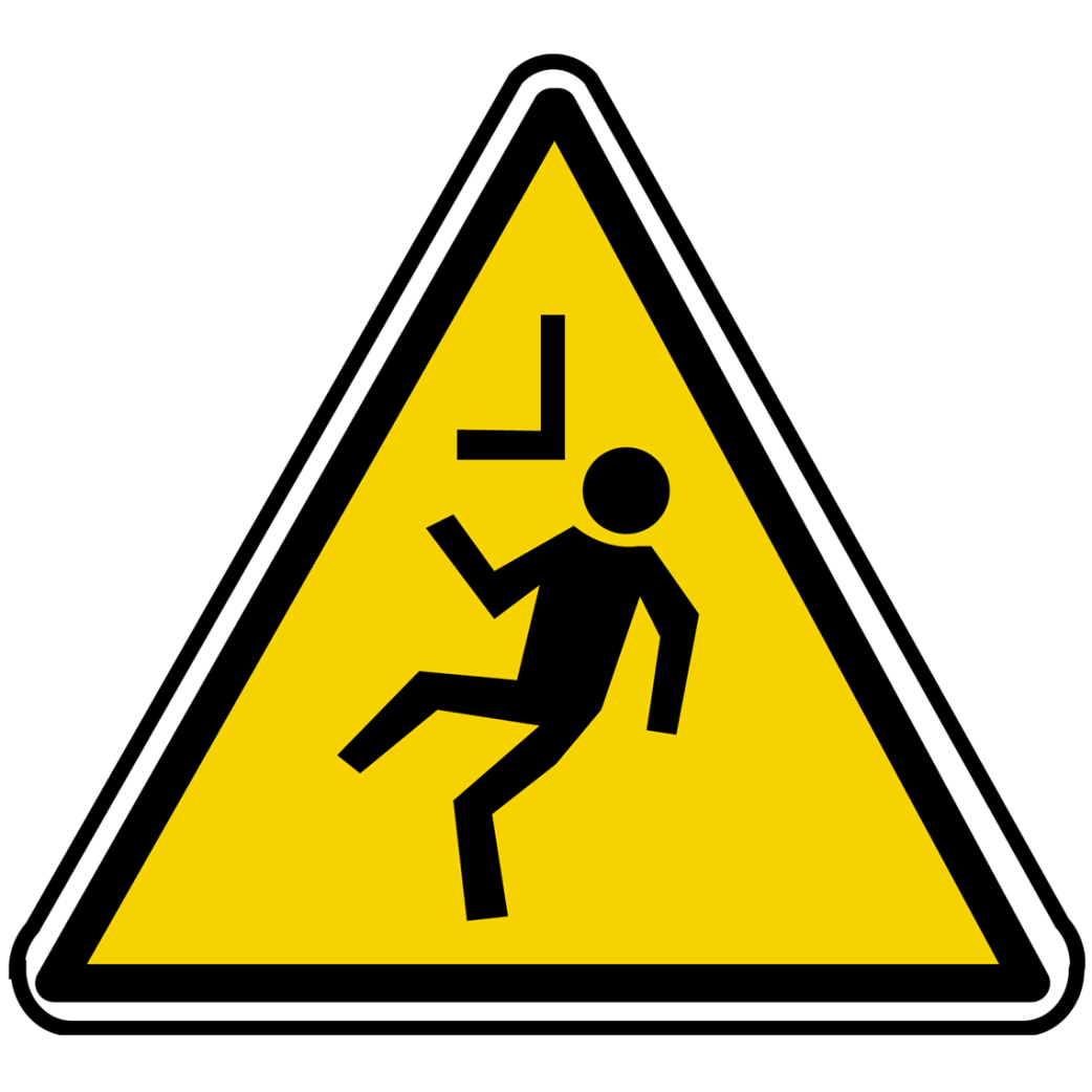 attention à la tête (20x18.2cm) - Sticker/autocollant