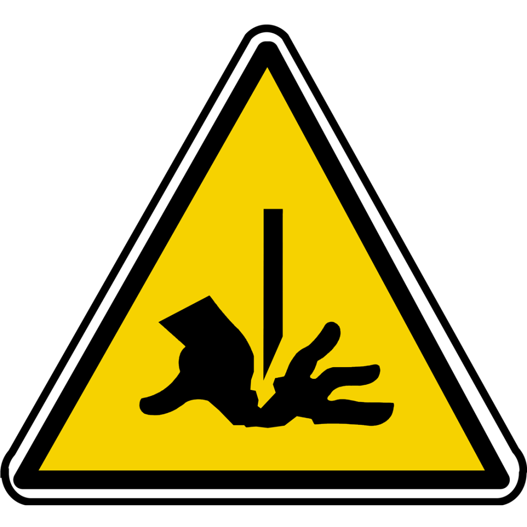 risque de coupure (10x9cm) - Sticker/autocollant