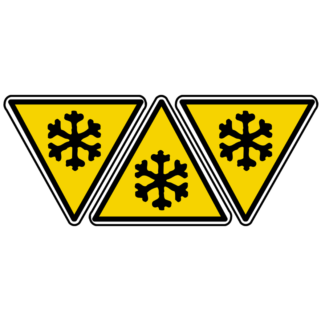 basse température (3fois 10x9cm) - Sticker/autocollant