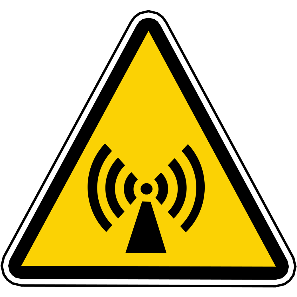 risques électromagnétique (20x18.2cm) - Sticker/autocollant