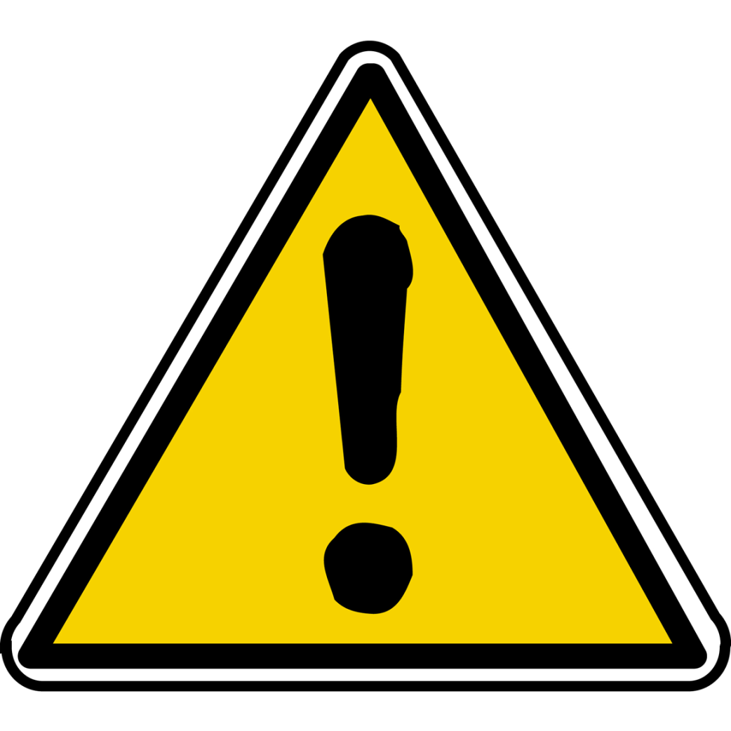 danger général (20x18.2cm) - Sticker/autocollant