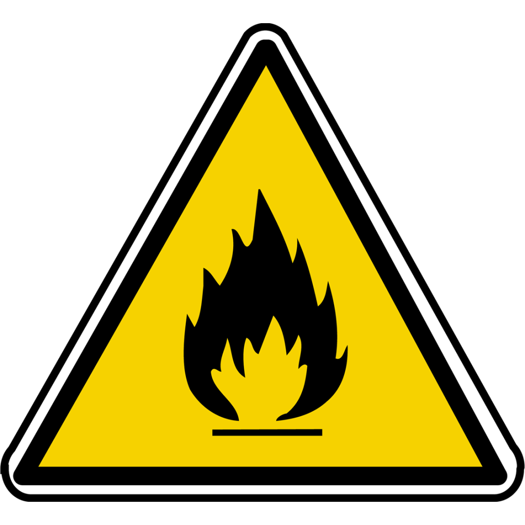 inflammable (15x13.5cm) - Sticker/autocollant