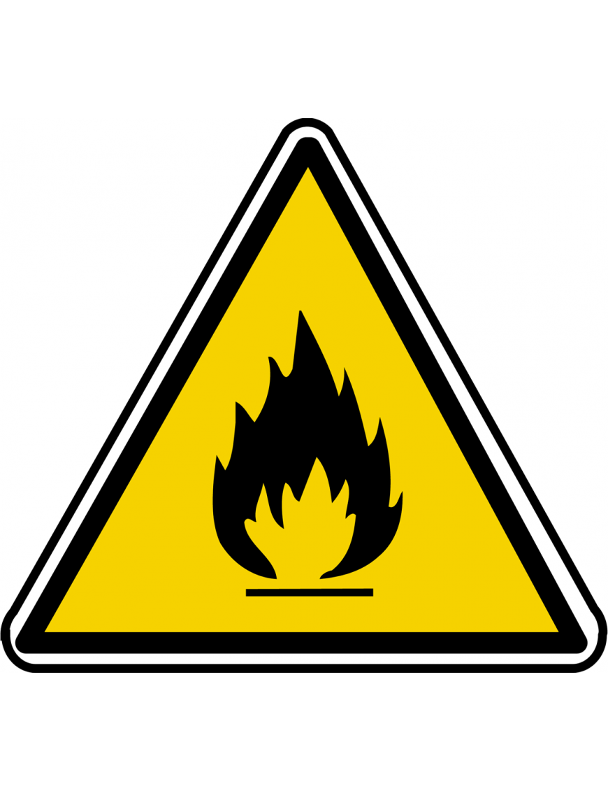 inflammable (15x13.5cm) - Sticker/autocollant inflammable (15x13.5cm) - Sticker/autocollant