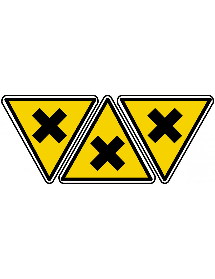 nocif irritant (3fois 10x9cm) - Sticker/autocollant nocif irritant (3fois 10x9cm) - Sticker/autocollant