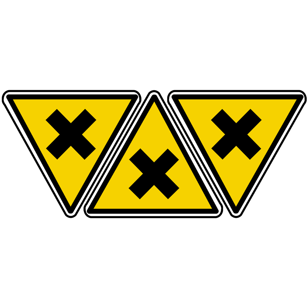 nocif irritant (3fois 5x4.5cm) - Sticker/autocollant