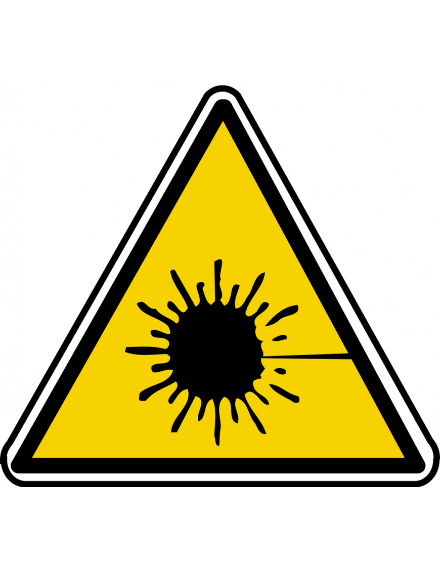 rayonnement laser (10x9cm) - Sticker/autocollant rayonnement laser (10x9cm) - Sticker/autocollant
