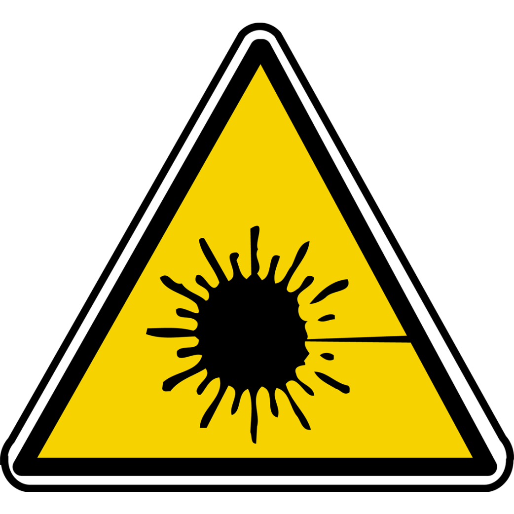 rayonnement laser (15x13.5cm) - Sticker/autocollant