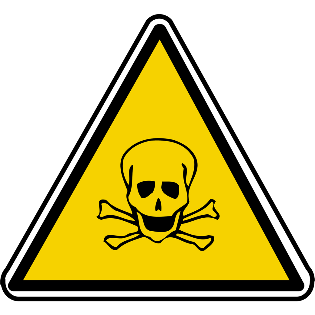 toxique triangle (15x13.5cm) - Sticker/autocollant