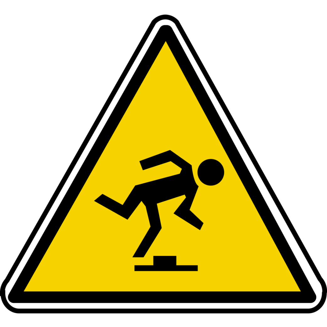 trébuchement (15x13.5cm) - Sticker/autocollant