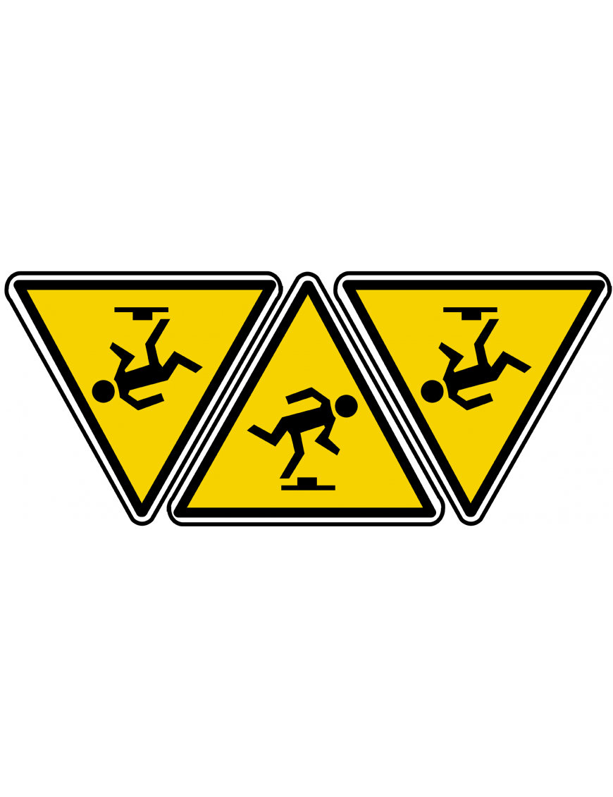 Trébuchement (3 fois 5x4.5cm) - Sticker/autocollant Trébuchement (3 fois 5x4.5cm) - Sticker/autocollant