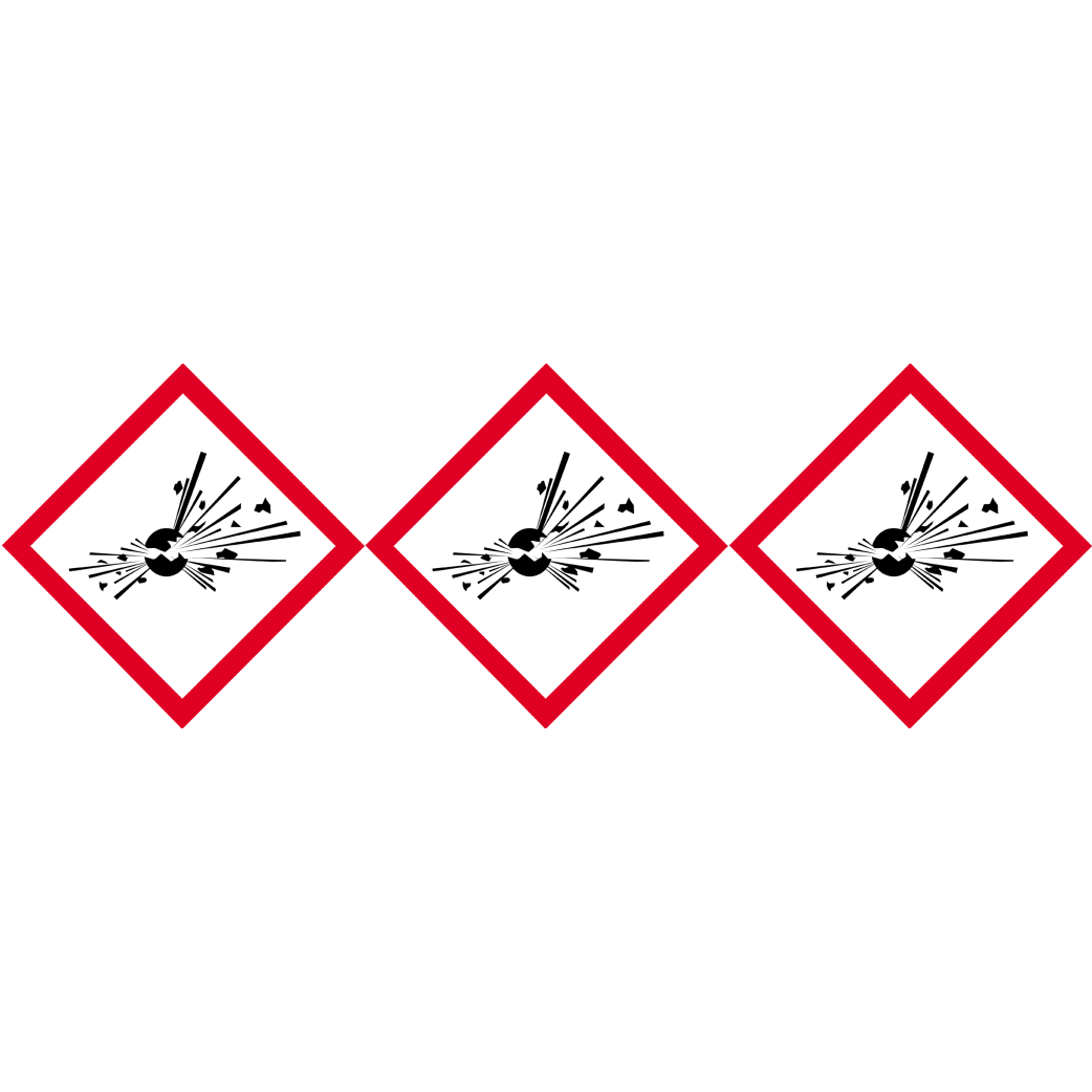 produits peuvent exploser - 3 fois 10cm - Sticker/autocollant