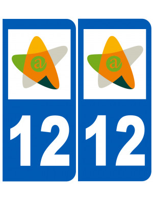 immatriculation 12 Aveyron - Sticker/autocollant