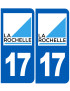 immatriculation 17 La Rochelle - Sticker/autocollant