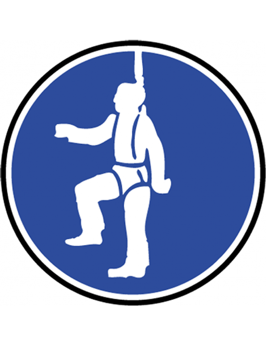 Protection contre la chute obligatoire - 10cm - Sticker/autocollant Protection contre la chute obligatoire - 10cm - Sticker/autocollant