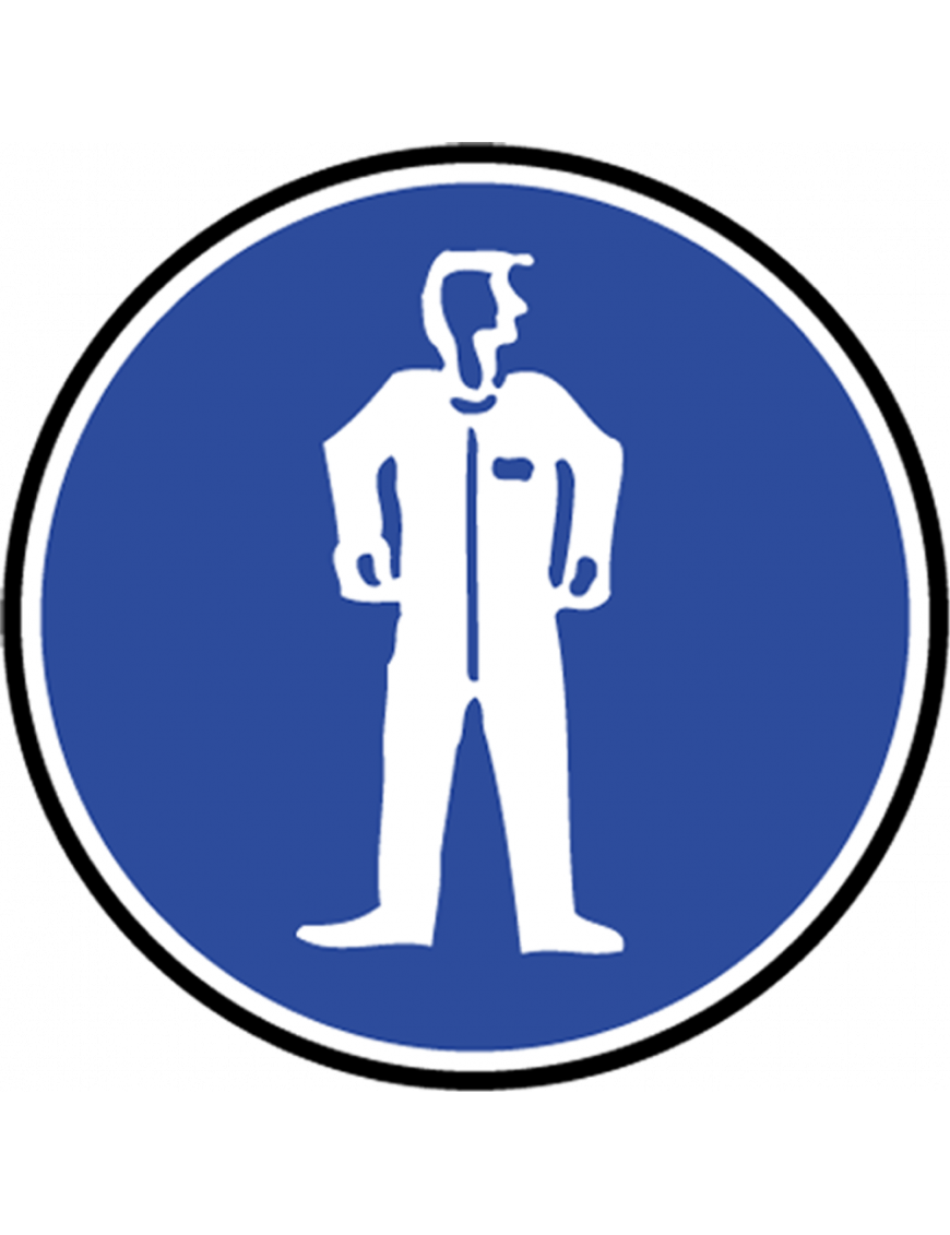 Protection corporelle obligatoire - 20cm - Sticker/autocollant Protection corporelle obligatoire - 20cm - Sticker/autocollant