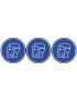 Protection visage obligatoire - 3fois 5cm - Sticker/autocollant