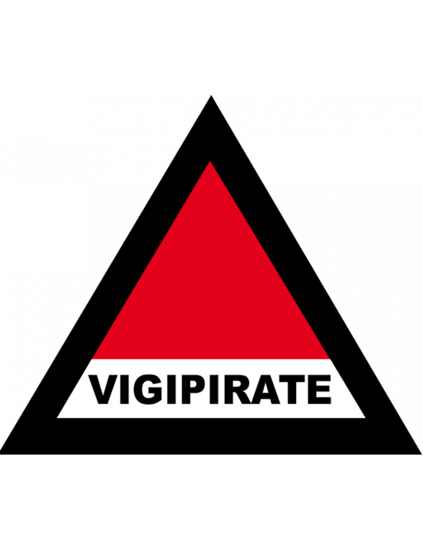 plan vigipirate - 20cm - Sticker/autocollant