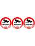 vidéo surveillance appartement - 3fois 5cm - Sticker/autocollant