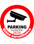 vidéo surveillance Parking - 20cm - Sticker/autocollant