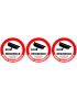 vidéo surveillance Résidence - 3fois 5cm - Sticker/autocollant