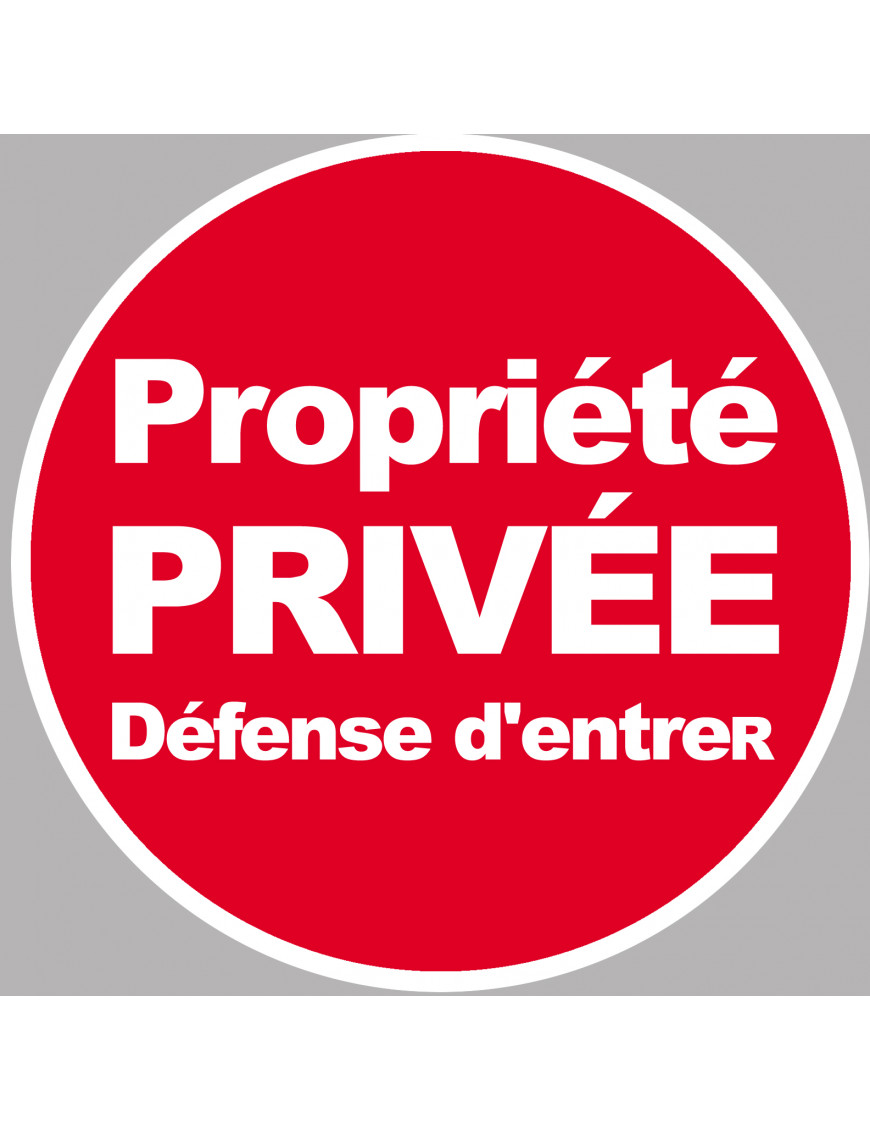 propriété privée (5cm) - Sticker / autocollant propriété privée (5cm) - Sticker / autocollant