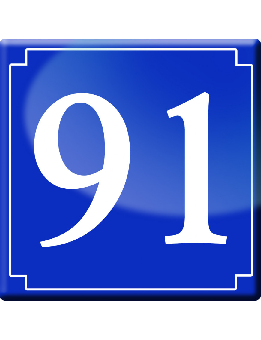 numéroderue91 - classique 10x10cm - Sticker/autocollant numéroderue91 - classique 10x10cm - Sticker/autocollant