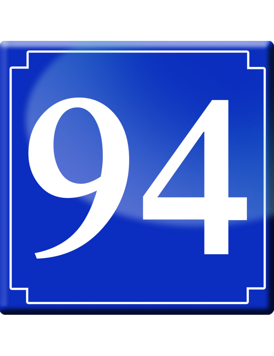 numéroderue94 - classique 10x10cm - Sticker/autocollant numéroderue94 - classique 10x10cm - Sticker/autocollant