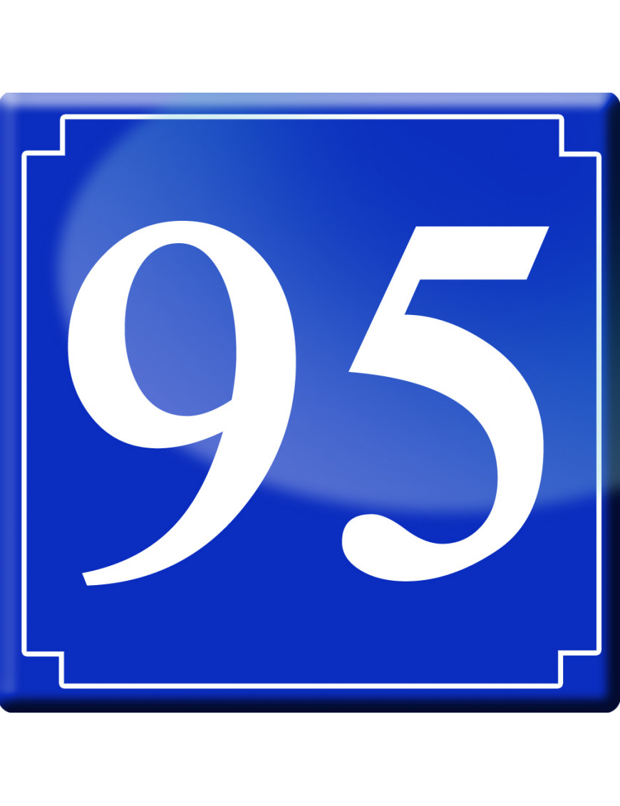numéroderue95 - classique 10x10cm - Sticker/autocollant numéroderue95 - classique 10x10cm - Sticker/autocollant