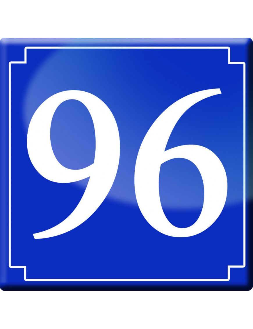 numéroderue96 - classique 10x10cm - Sticker/autocollant numéroderue96 - classique 10x10cm - Sticker/autocollant