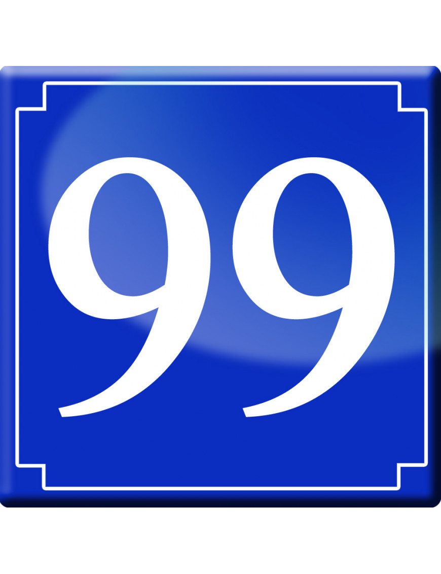 9numéroderue99 - classique 10x10cm - Sticker/autocollant 9numéroderue99 - classique 10x10cm - Sticker/autocollant