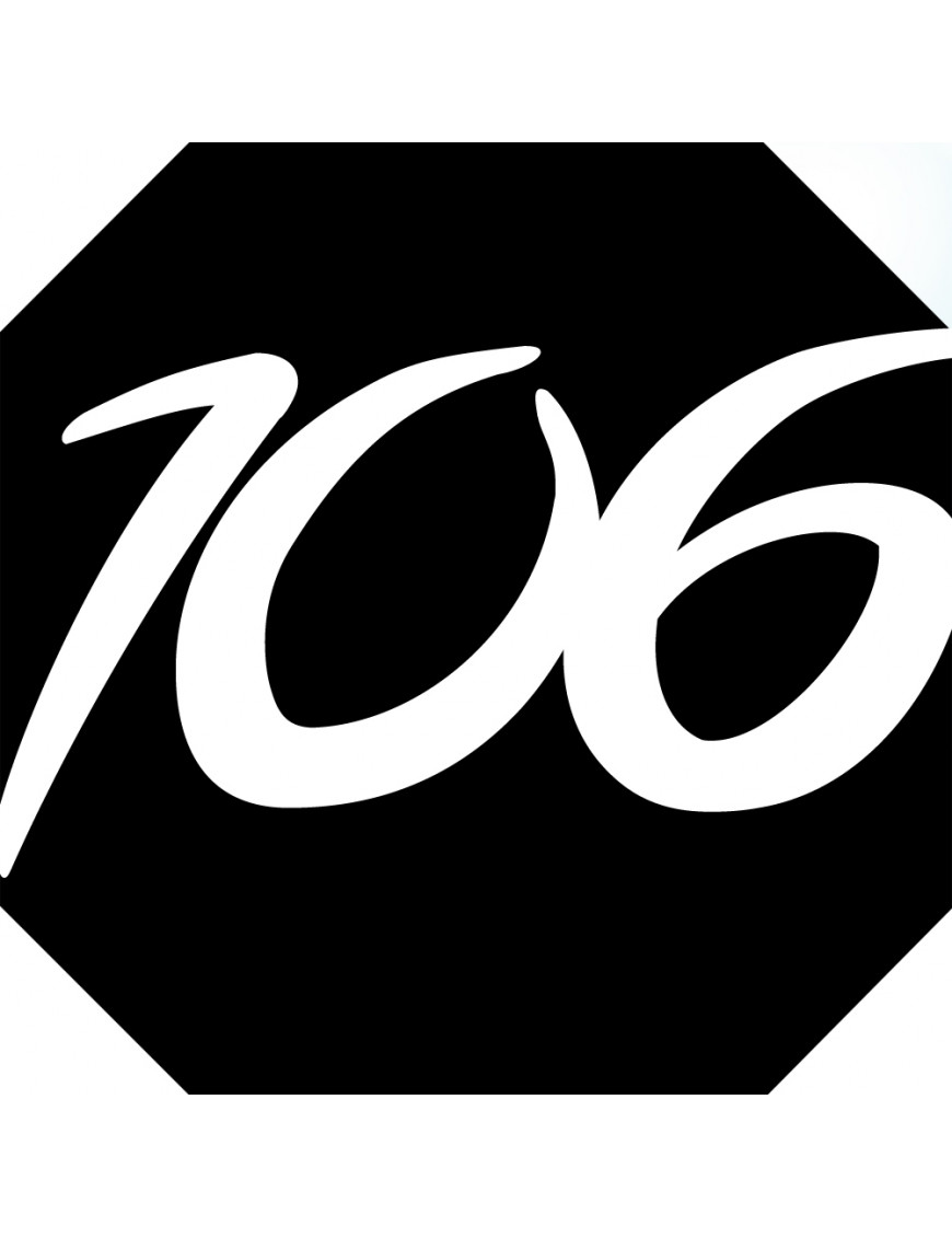 numéroderue106 - architecte 10x10cm - Sticker/autocollant numéroderue106 - architecte 10x10cm - Sticker/autocollant