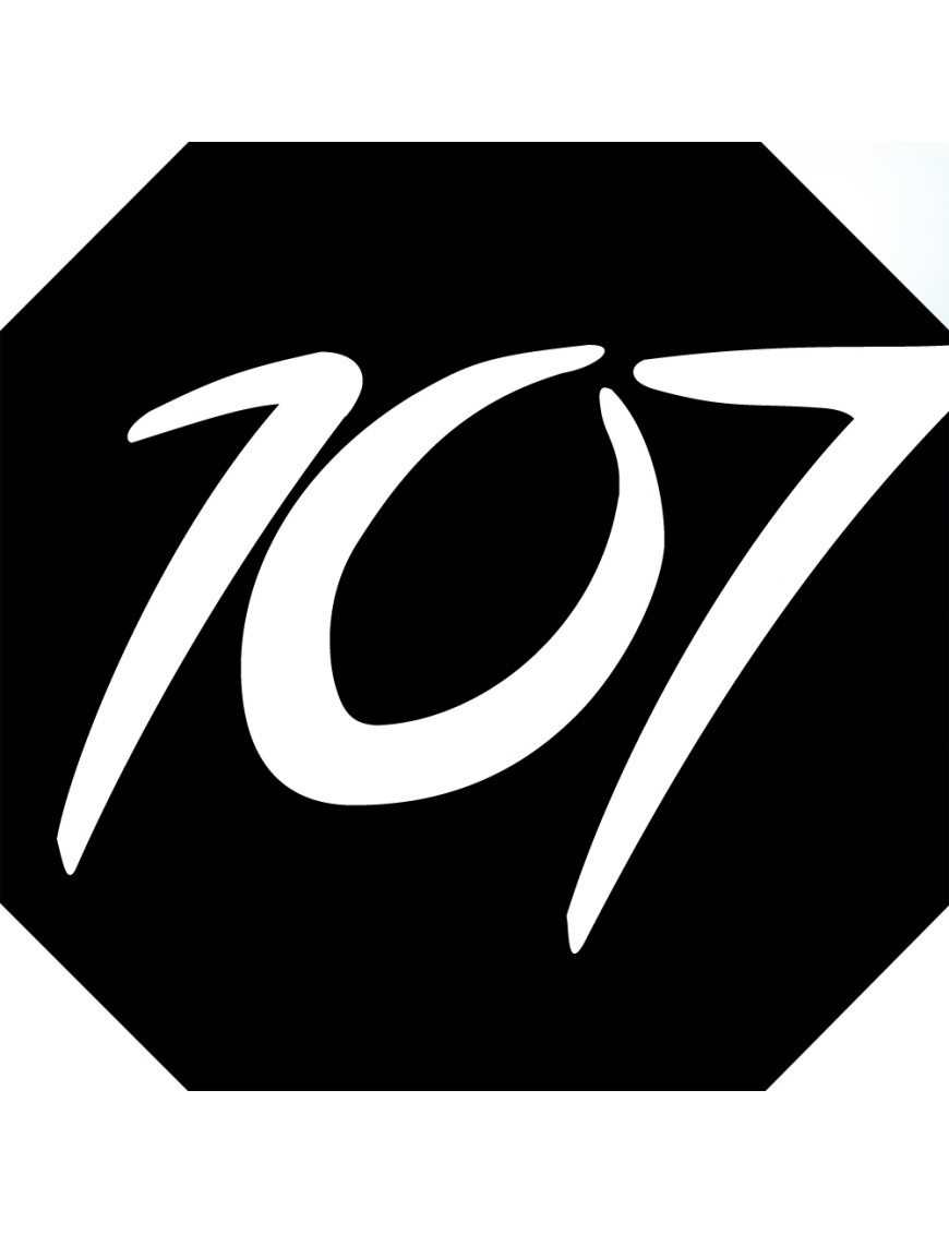 numéroderue107 - architecte 10x10cm - Sticker/autocollant numéroderue107 - architecte 10x10cm - Sticker/autocollant