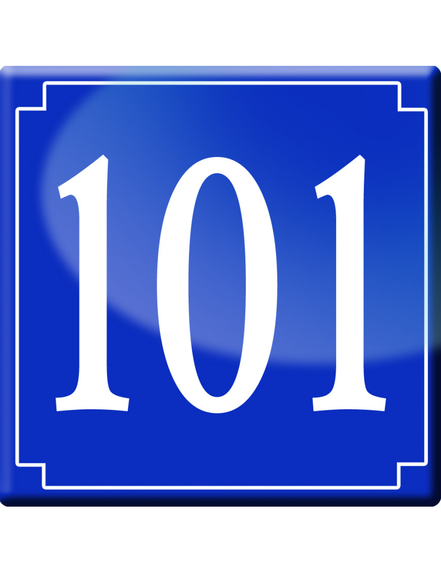 numéroderue101 - classique 10x10cm - Sticker/autocollant numéroderue101 - classique 10x10cm - Sticker/autocollant