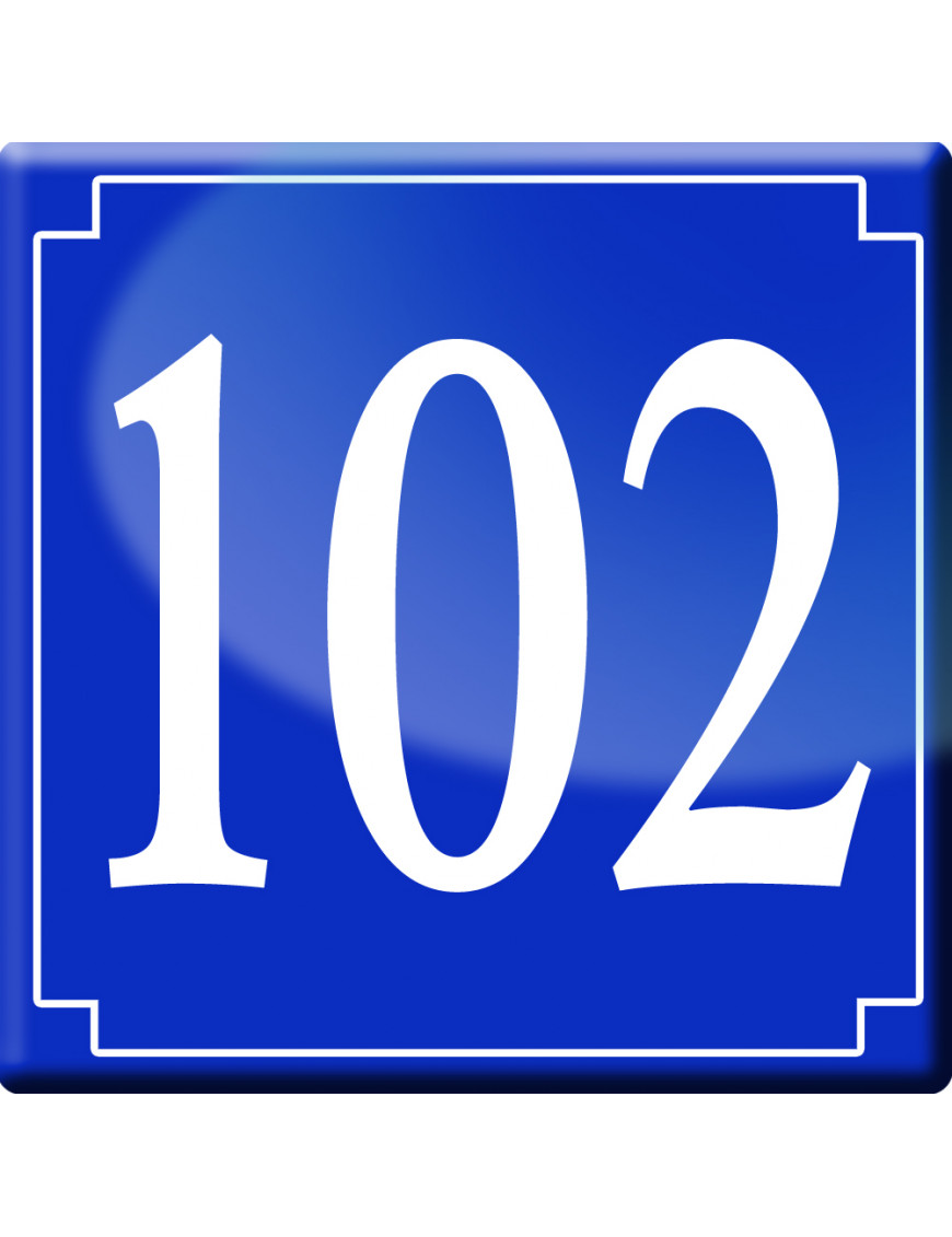 numéroderue102 - classique 10x10cm - Sticker/autocollant numéroderue102 - classique 10x10cm - Sticker/autocollant