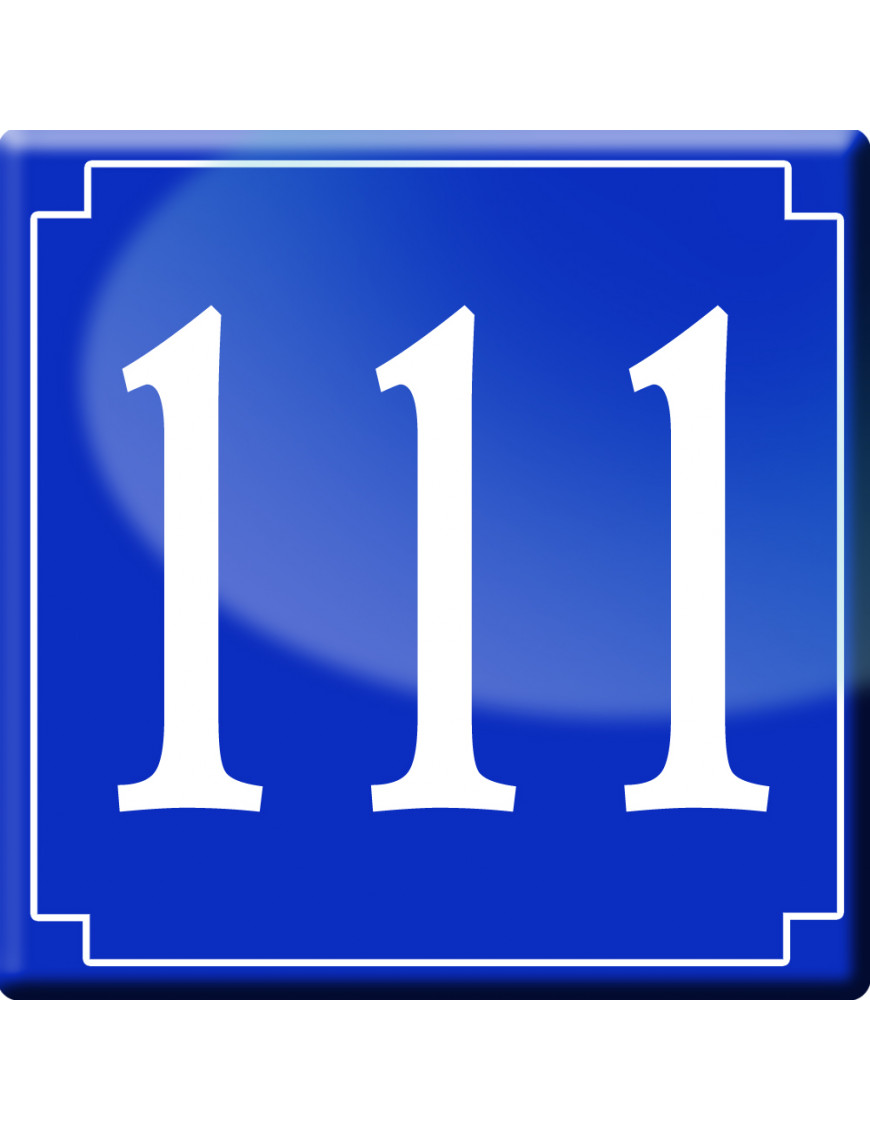 numéroderue111 - classique 10x10cm - Sticker/autocollant numéroderue111 - classique 10x10cm - Sticker/autocollant