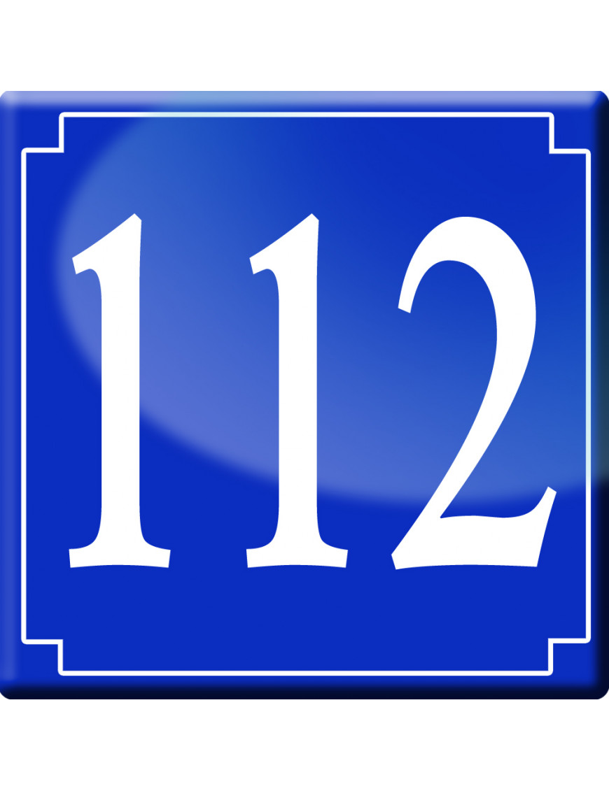 numéroderue112 - classique 10x10cm - Sticker/autocollant numéroderue112 - classique 10x10cm - Sticker/autocollant