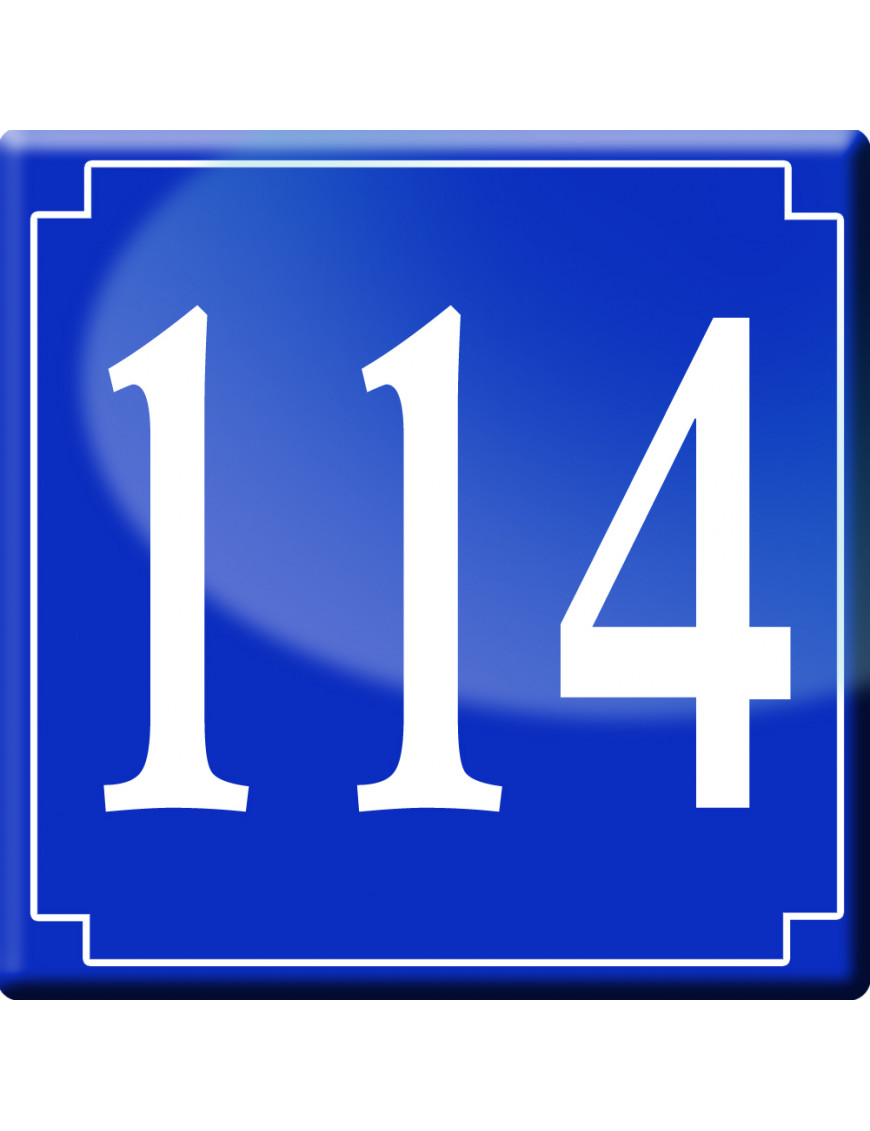 numéroderue114 - classique 10x10cm - Sticker/autocollant numéroderue114 - classique 10x10cm - Sticker/autocollant