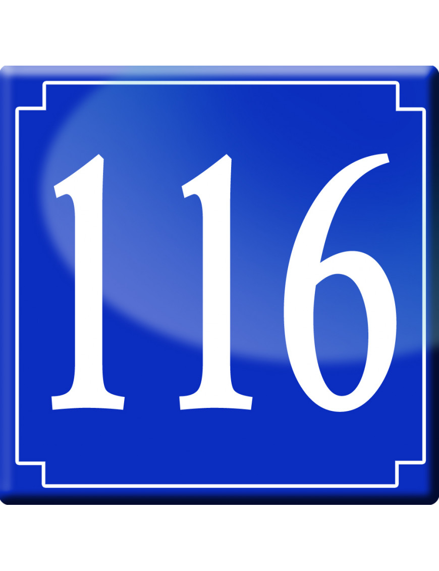 numéroderue116 - classique 10x10cm - Sticker/autocollant numéroderue116 - classique 10x10cm - Sticker/autocollant