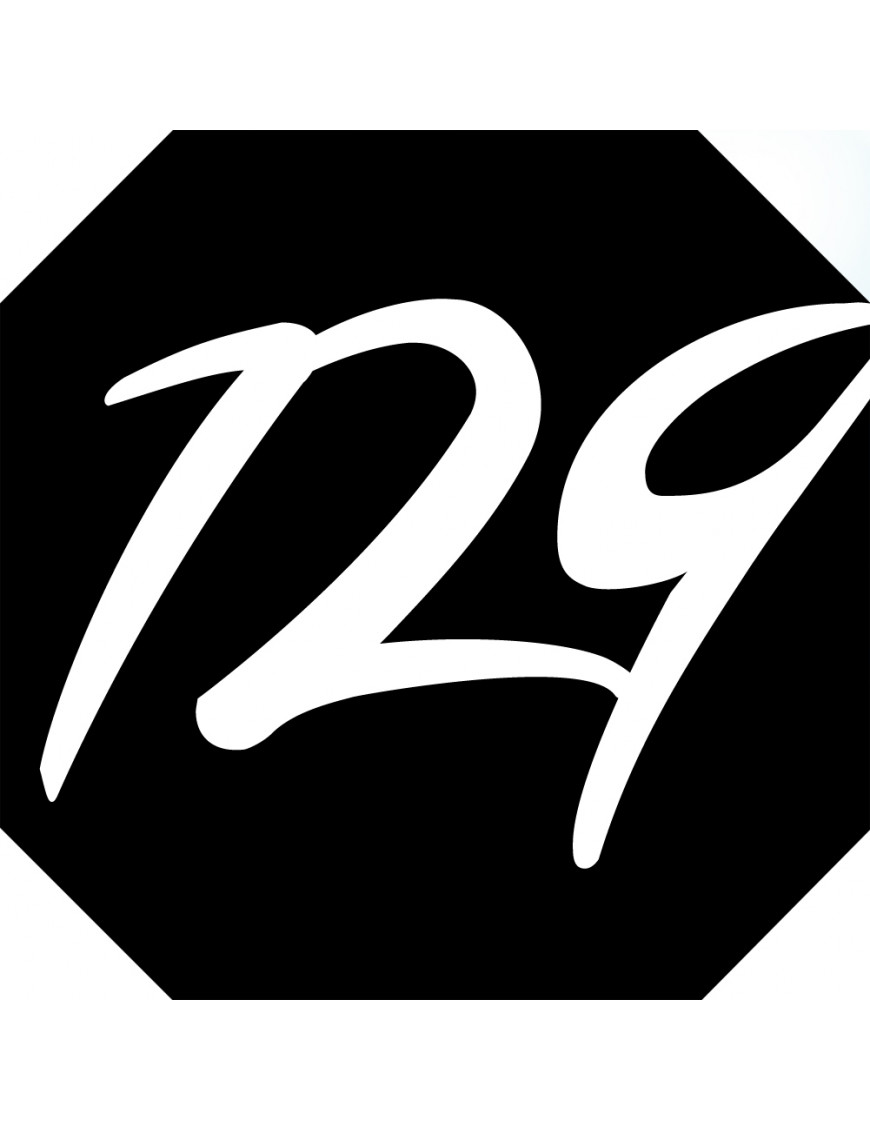 numéroderue129 - architecte 10x10cm - Sticker/autocollant numéroderue129 - architecte 10x10cm - Sticker/autocollant