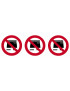 Short interdit (3 fois 10cm) - Autocollant/Sticker