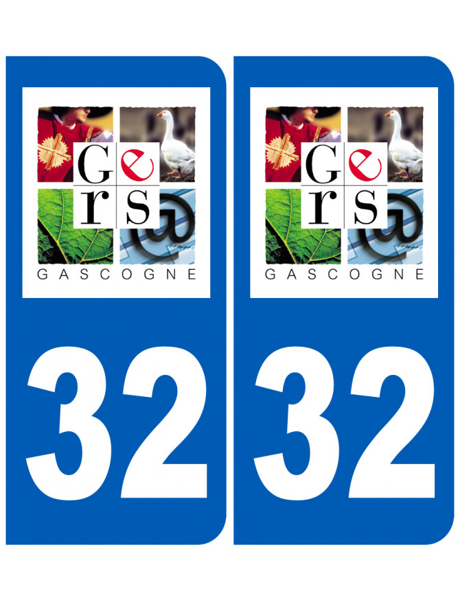immatriculation 32 Gers - Sticker/autocollant