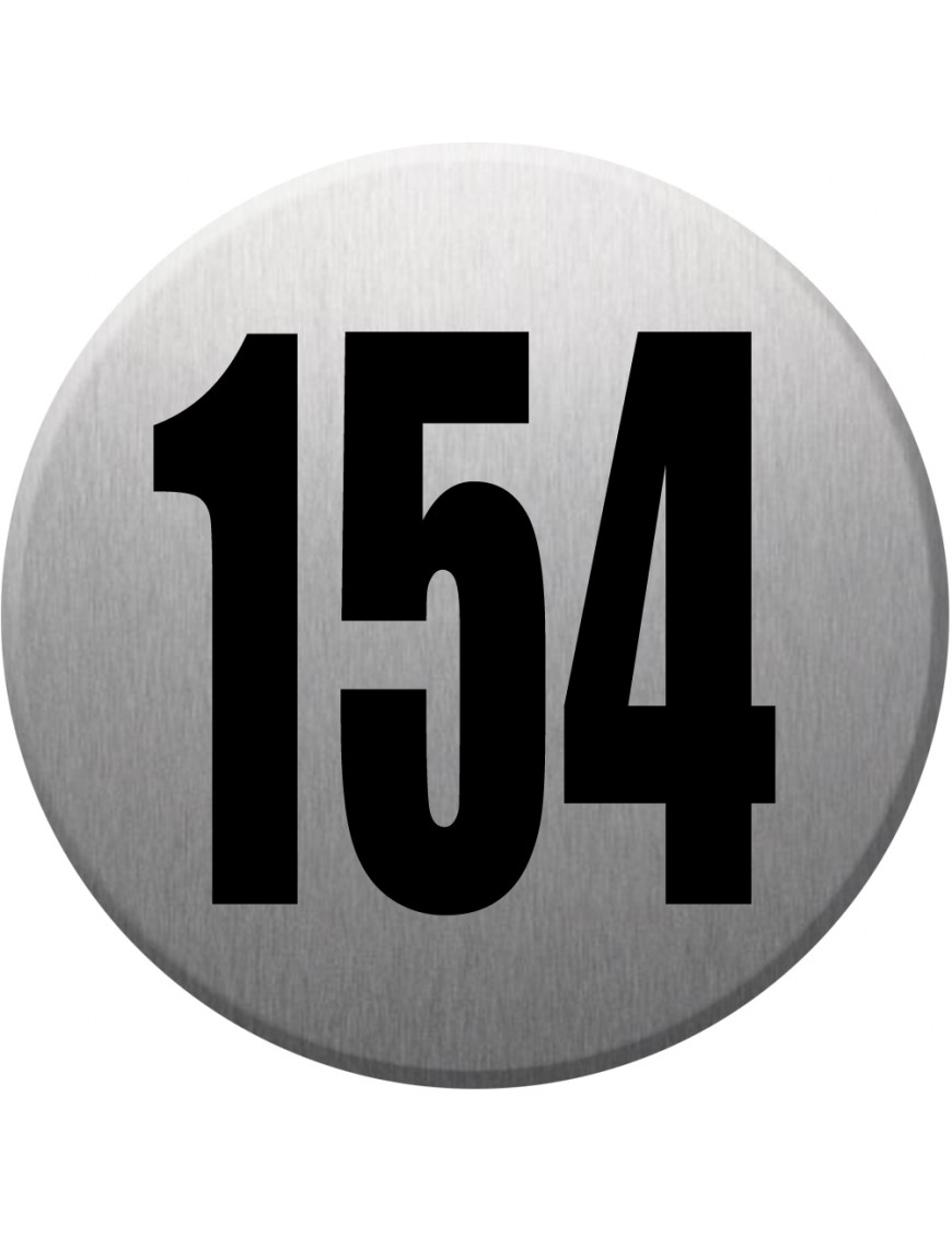 numéroderue154 - gris brossé 10x10cm - Sticker/autocollant numéroderue154 - gris brossé 10x10cm - Sticker/autocollant
