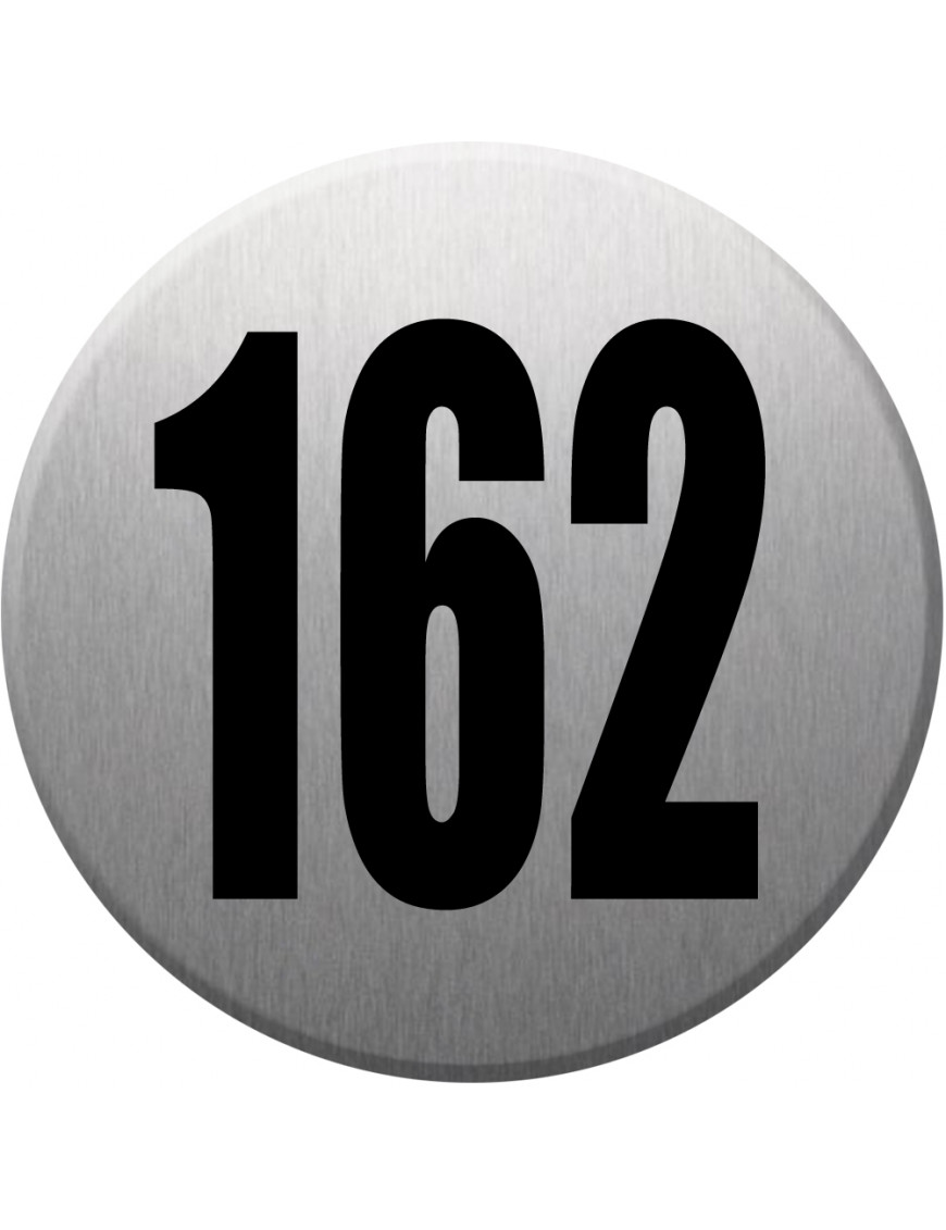 numéroderue162 - gris brossé 10x10cm - Sticker/autocollant numéroderue162 - gris brossé 10x10cm - Sticker/autocollant