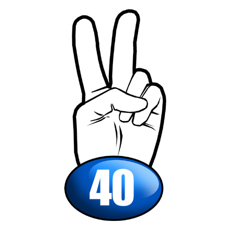 salut de motard département 40 - (10x4,8cm) - Sticker/autocollant salut de motard département 40 - (10x4,8cm) - Sticker/autocollant