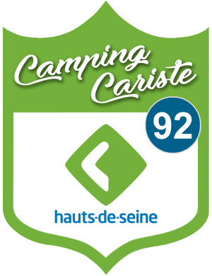 campingcariste Hauts de Seine 92 - 15x11.2cm - Autocollant/Sticker