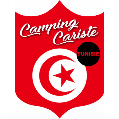 Campingcariste Tunisie - 20x15cm - Sticker/autocollant