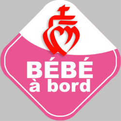 Disque de vitesse 75Km/H bord rouge - 5cm - Sticker/autocollant