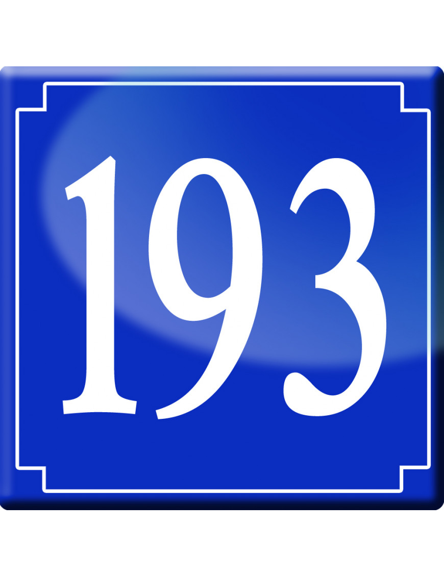 numéroderue193 - classique 10x10cm - Sticker/autocollant numéroderue193 - classique 10x10cm - Sticker/autocollant