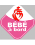 bébé à bord vendéenne - 15cm - Sticker/autocollant