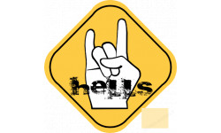 Hells (15x15cm) - Sticker/autocollant